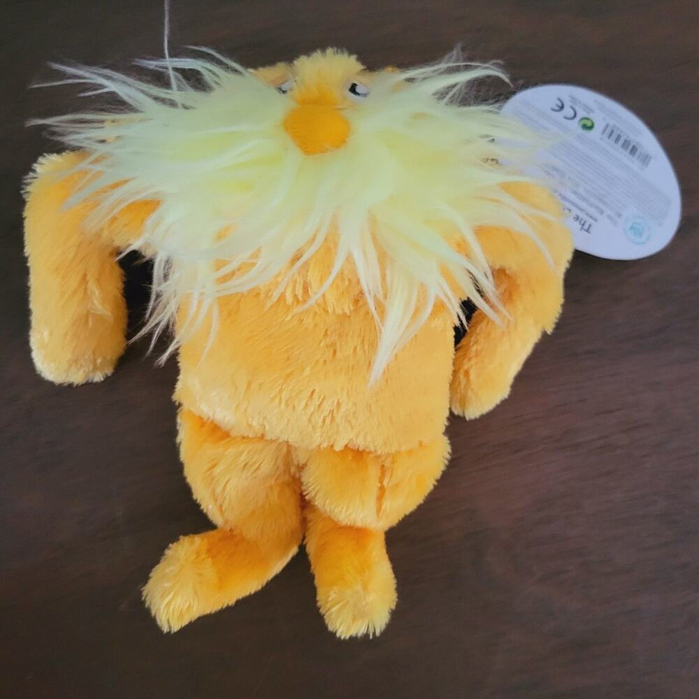 Dr Seuss The Lorax 6" Plush Manhattan Toy Stuffed Animal Orange Fuzzy